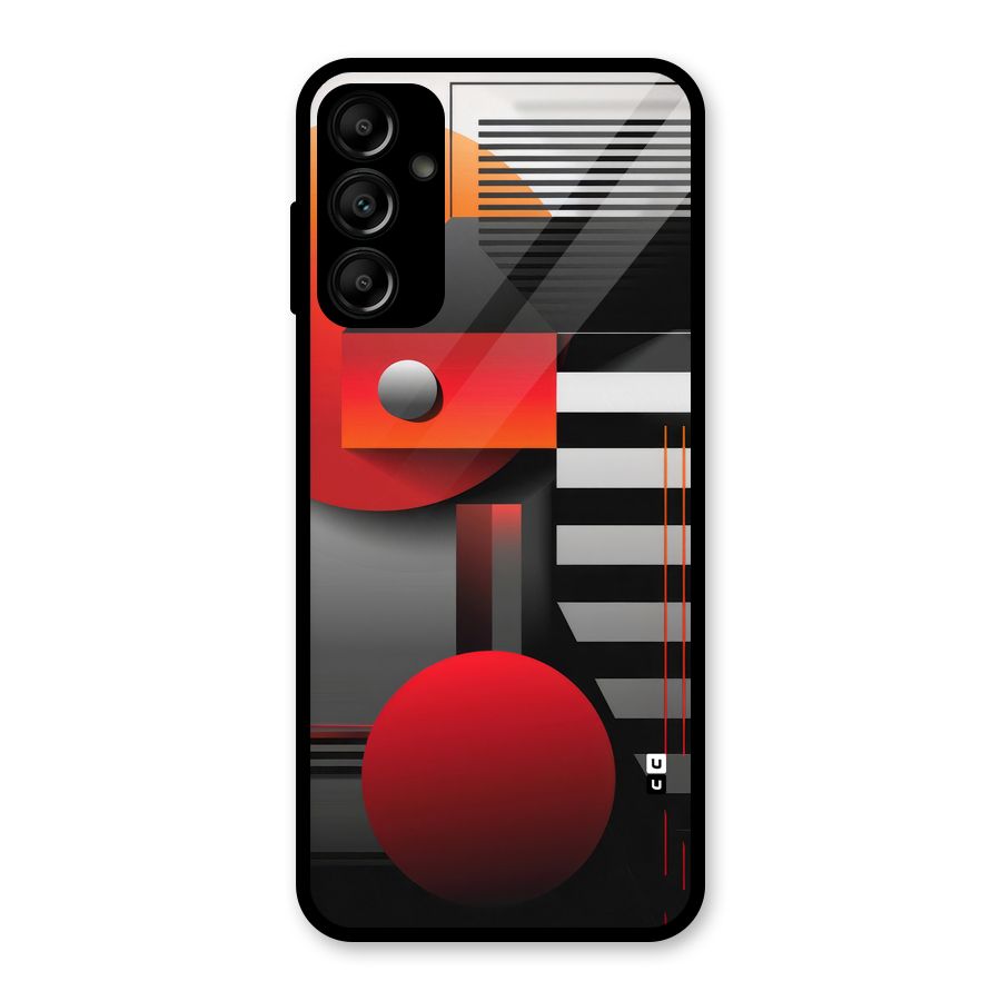 Geometrical Marvel Glass Back Case for Galaxy A14 5G