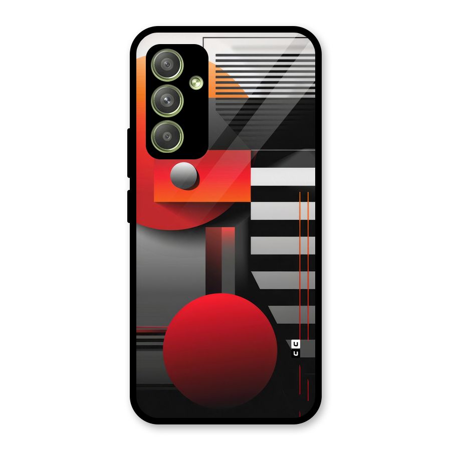Geometrical Marvel Glass Back Case for Galaxy A54