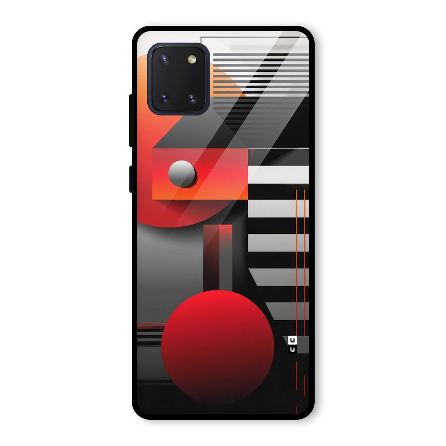 Geometrical Marvel Glass Back Case for Galaxy Note 10 Lite