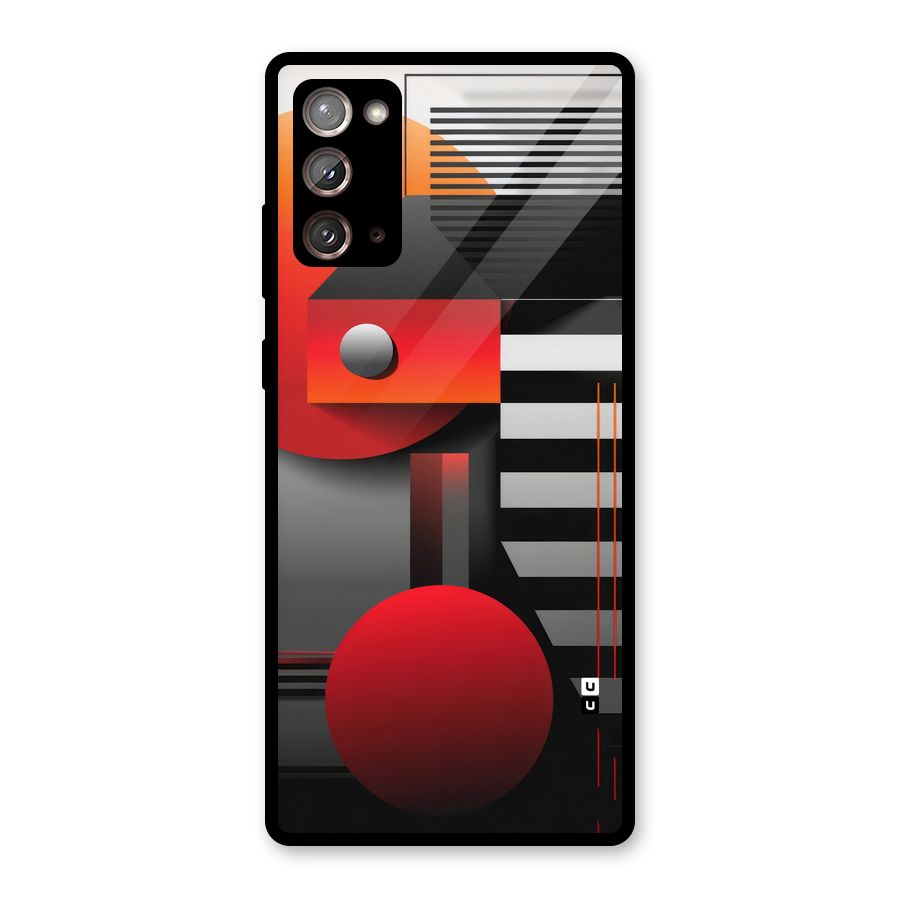 Geometrical Marvel Glass Back Case for Galaxy Note 20