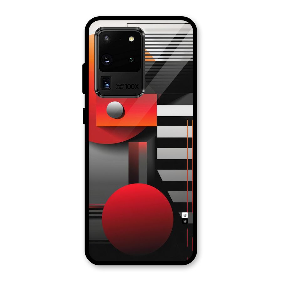 Geometrical Marvel Glass Back Case for Galaxy S20 Ultra