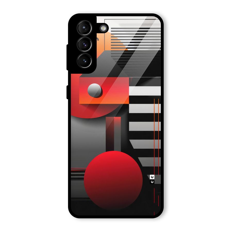 Geometrical Marvel Glass Back Case for Galaxy S21 Plus