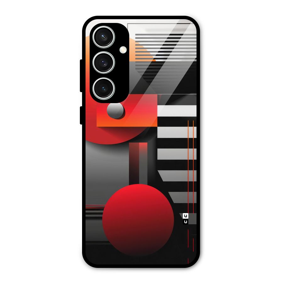 Geometrical Marvel Glass Back Case for Galaxy S23 FE