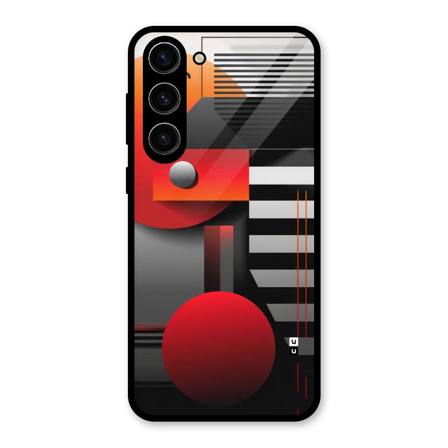 Geometrical Marvel Glass Back Case for Galaxy S23 Plus