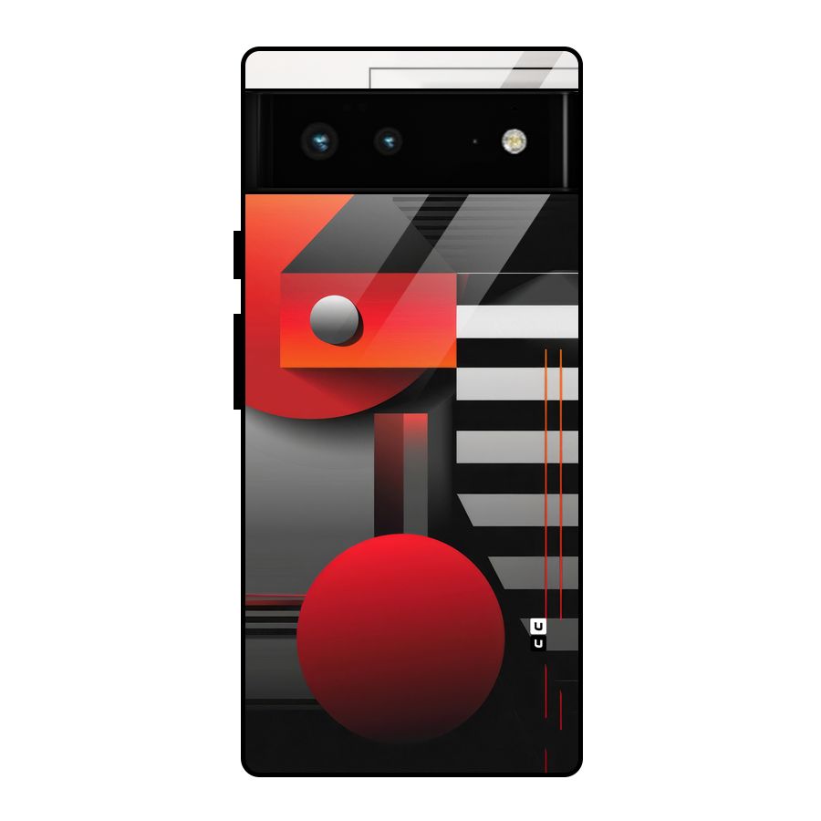 Geometrical Marvel Glass Back Case for Google Pixel 6