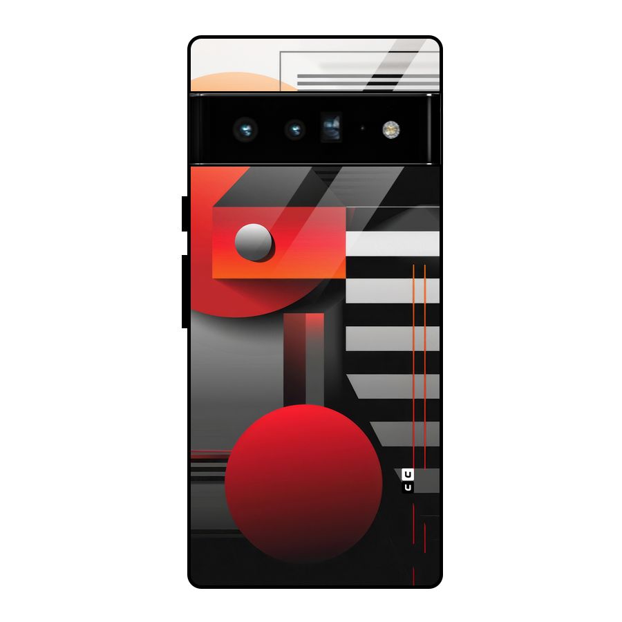 Geometrical Marvel Glass Back Case for Google Pixel 6 Pro
