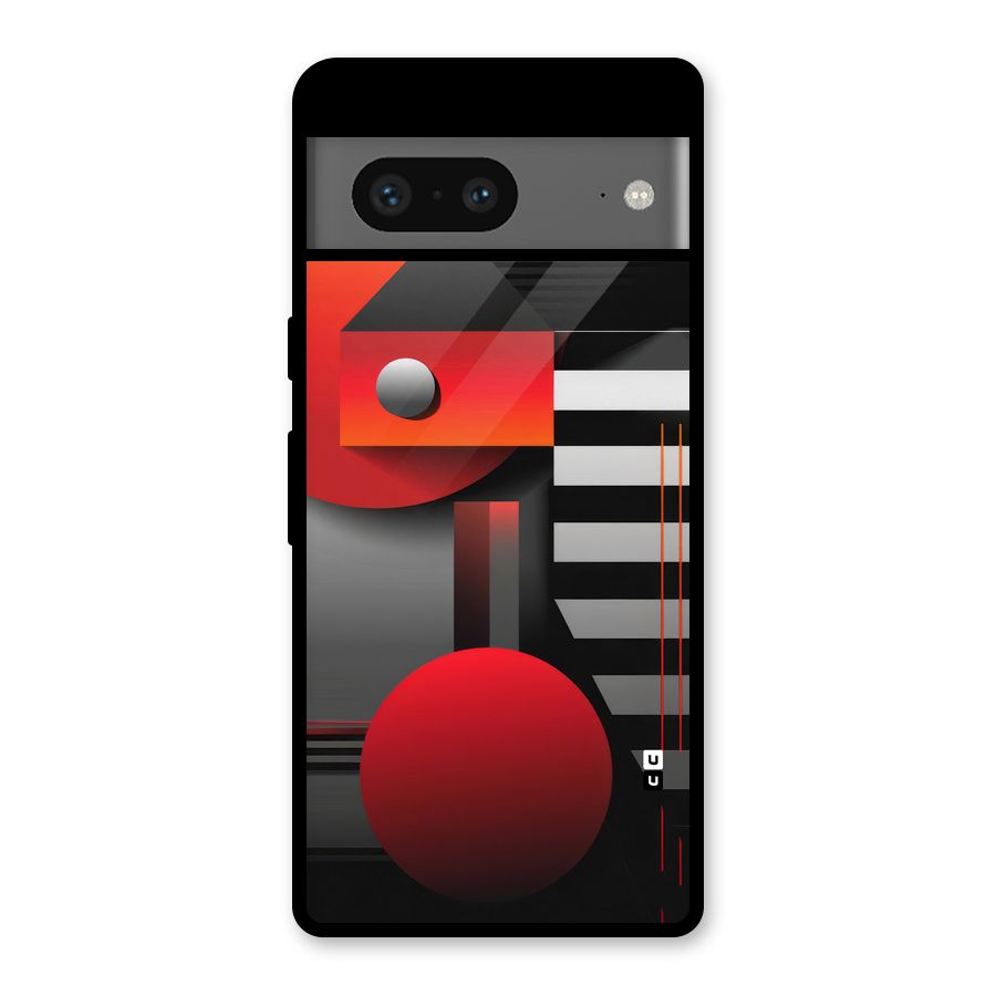 Geometrical Marvel Glass Back Case for Google Pixel 7