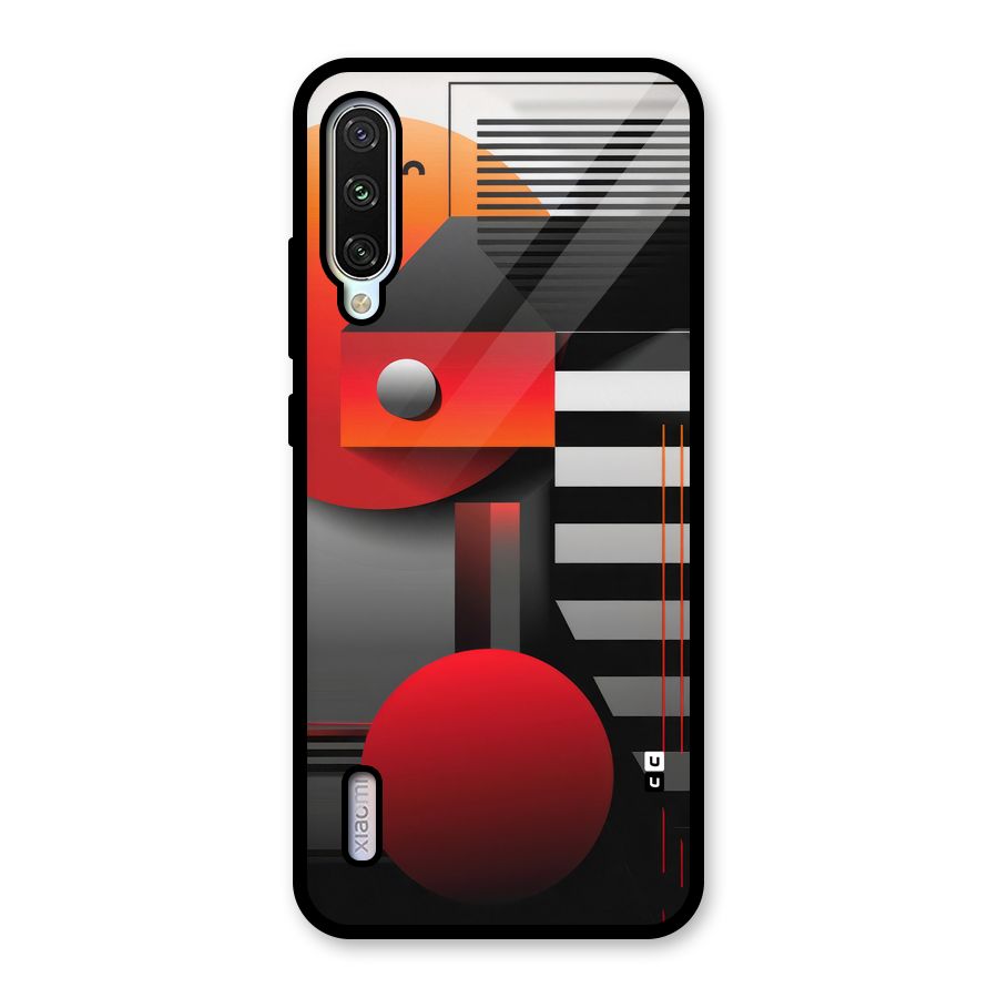 Geometrical Marvel Glass Back Case for Mi A3