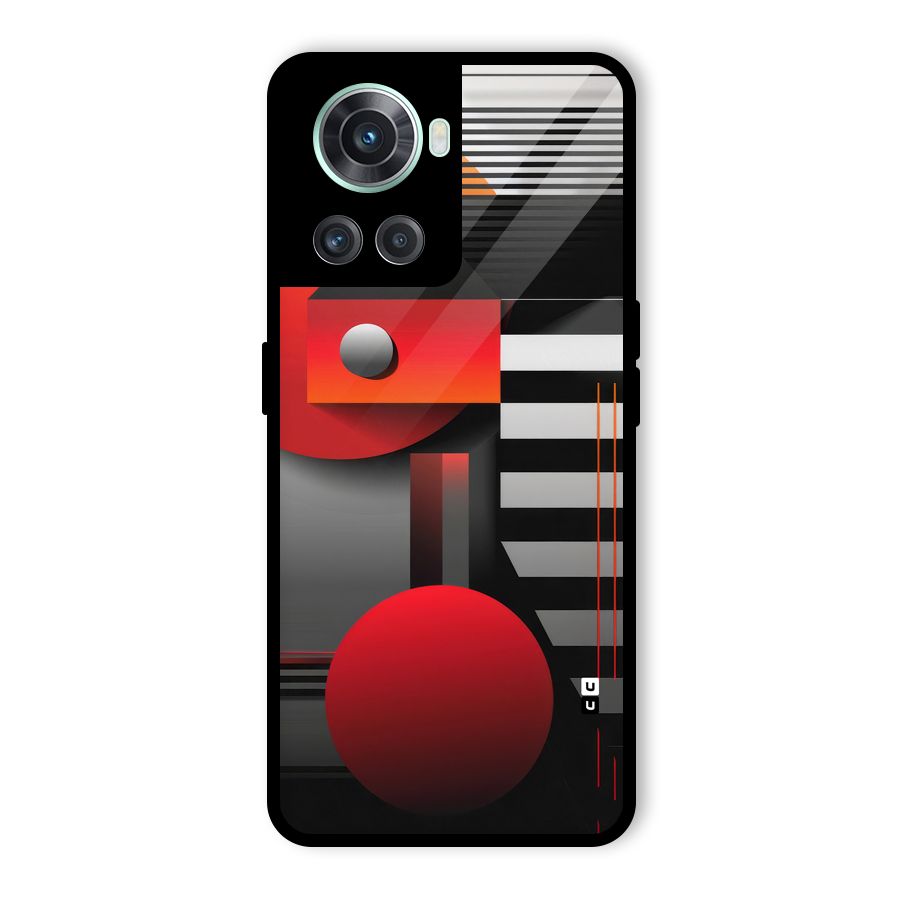 Geometrical Marvel Glass Back Case for OnePlus 10R