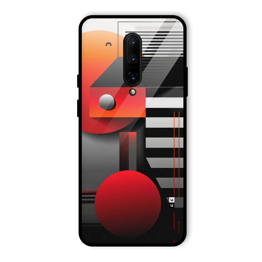 Geometrical Marvel Glass Back Case for OnePlus 7 Pro