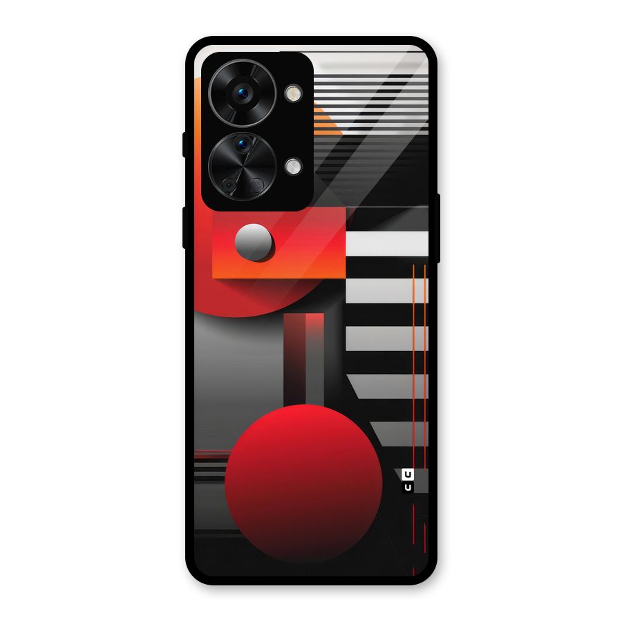 Geometrical Marvel Glass Back Case for OnePlus Nord 2T