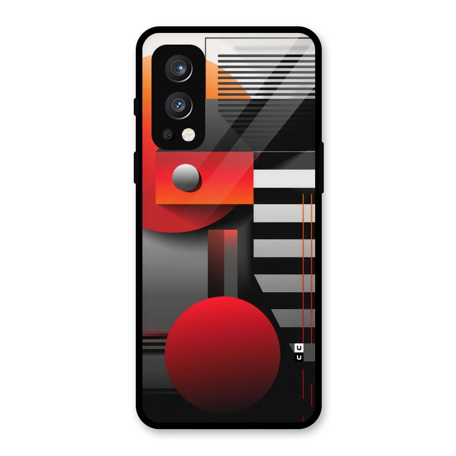 Geometrical Marvel Glass Back Case for OnePlus Nord 2 5G