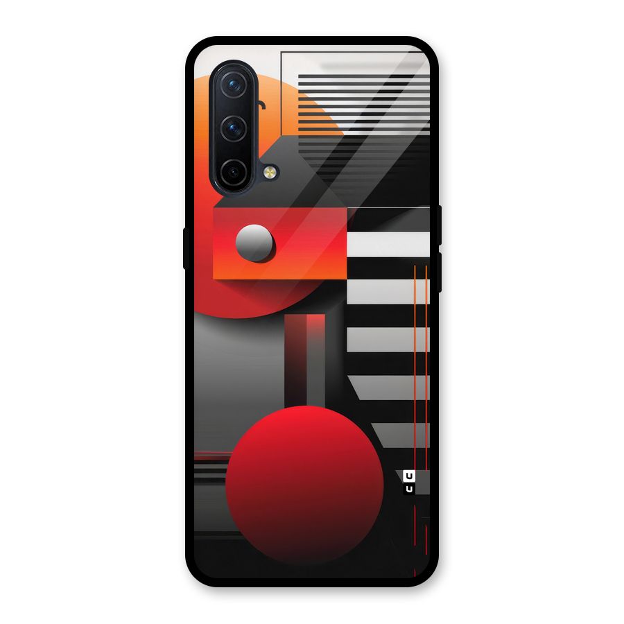 Geometrical Marvel Glass Back Case for OnePlus Nord CE 5G