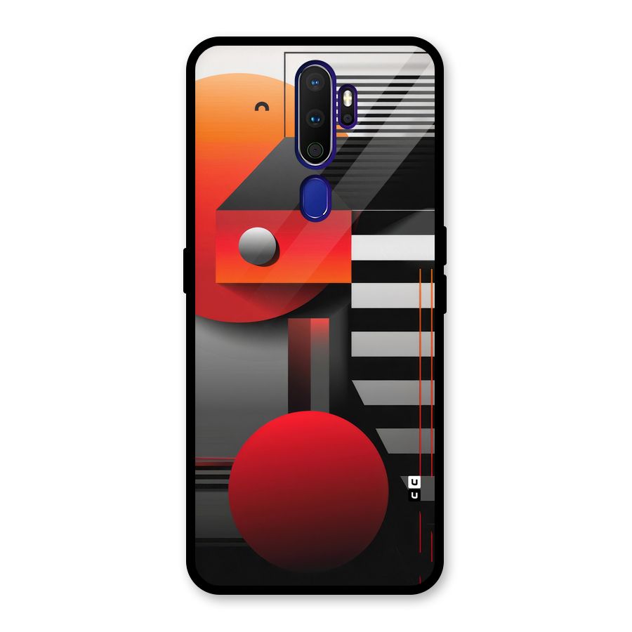 Geometrical Marvel Glass Back Case for Oppo A9 (2020)