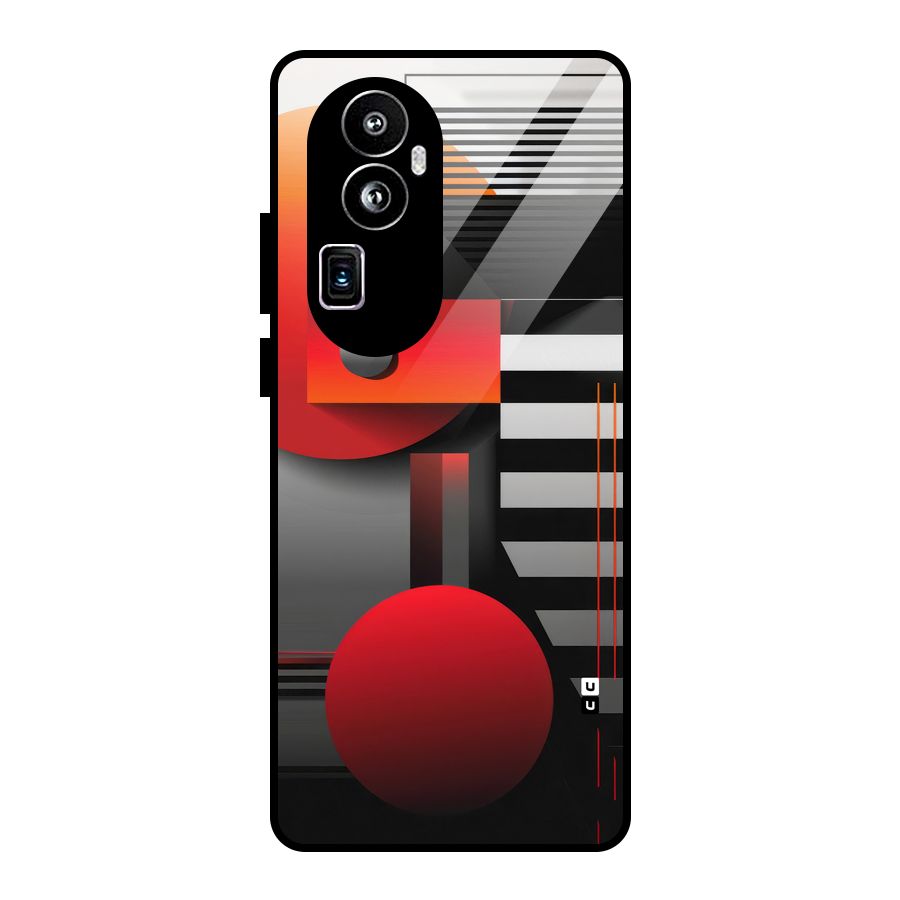 Geometrical Marvel Glass Back Case for Oppo Reno10 Pro Plus