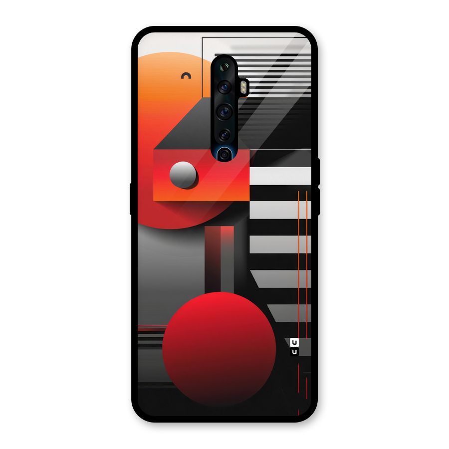 Geometrical Marvel Glass Back Case for Oppo Reno2 Z
