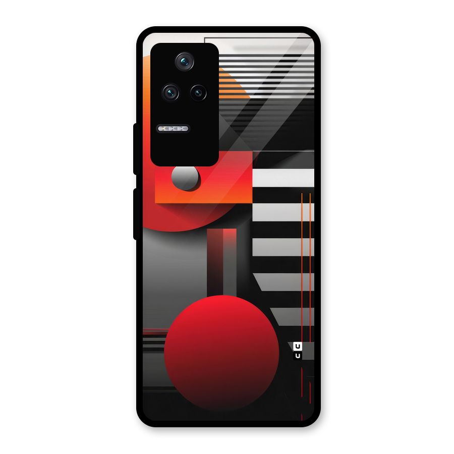 Geometrical Marvel Glass Back Case for Poco F4 5G