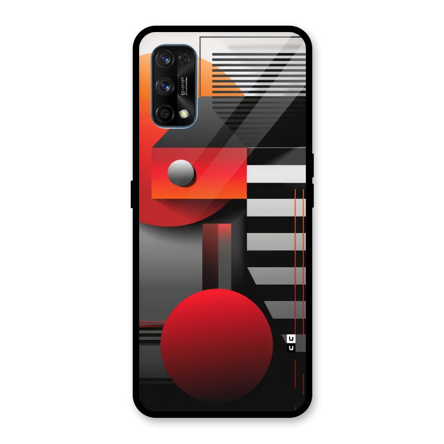 Geometrical Marvel Glass Back Case for Realme 7 Pro