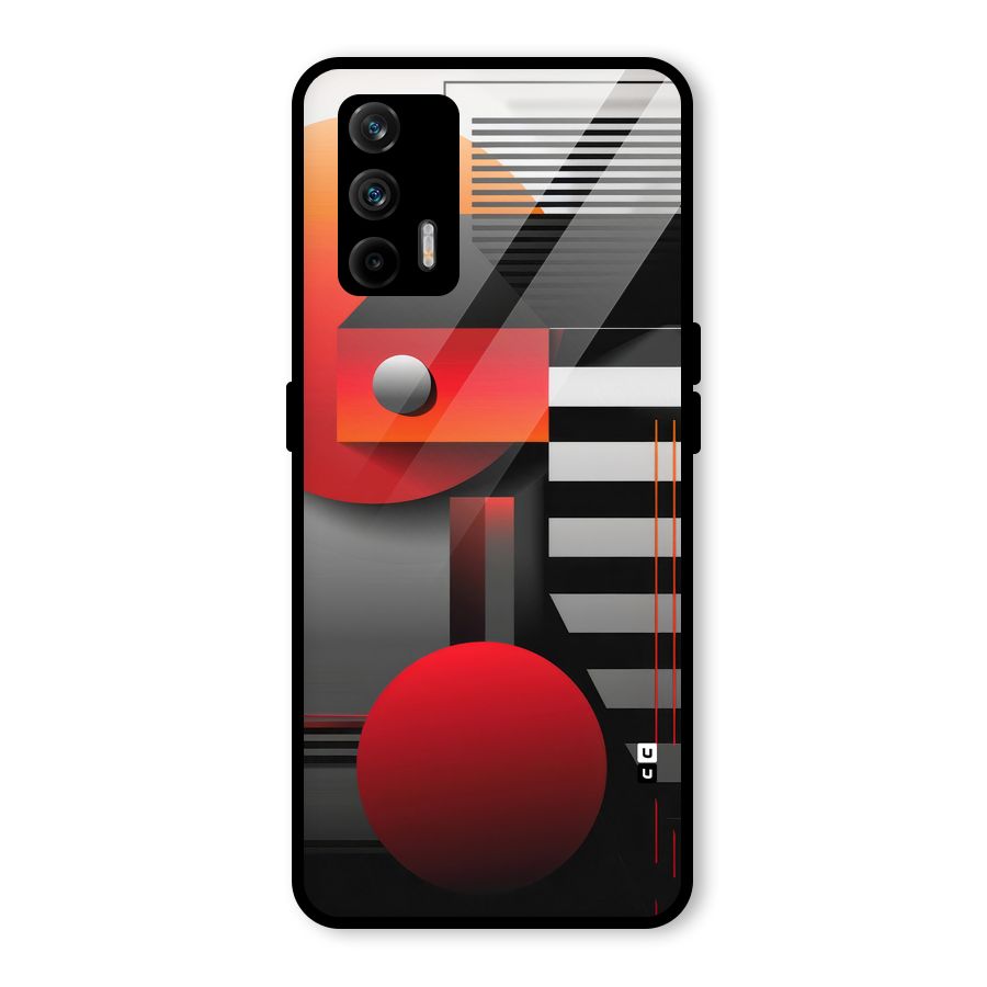 Geometrical Marvel Glass Back Case for Realme GT 5G