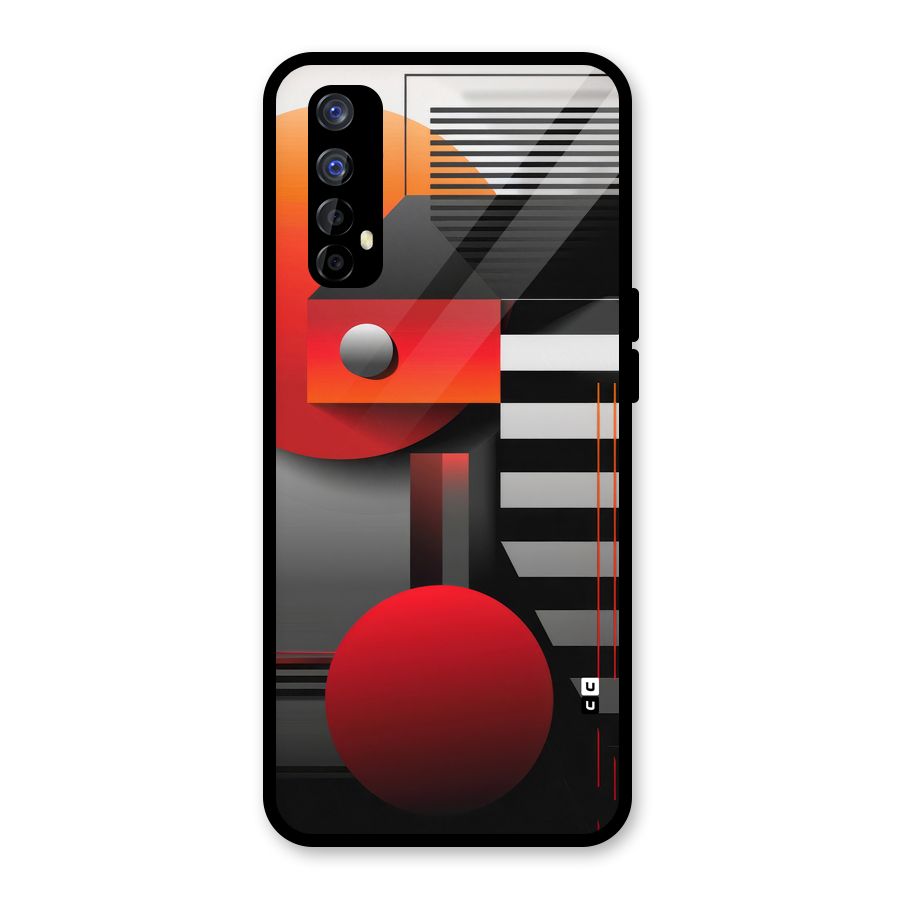 Geometrical Marvel Glass Back Case for Realme Narzo 20 Pro