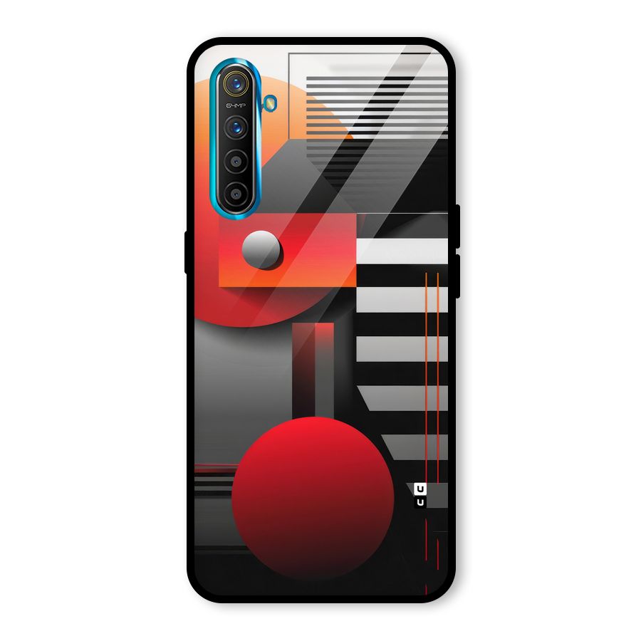 Geometrical Marvel Glass Back Case for Realme XT