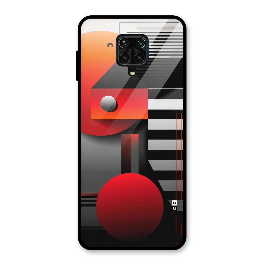 Geometrical Marvel Glass Back Case for Redmi Note 10 Lite