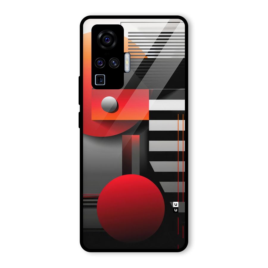 Geometrical Marvel Glass Back Case for Vivo X50 Pro