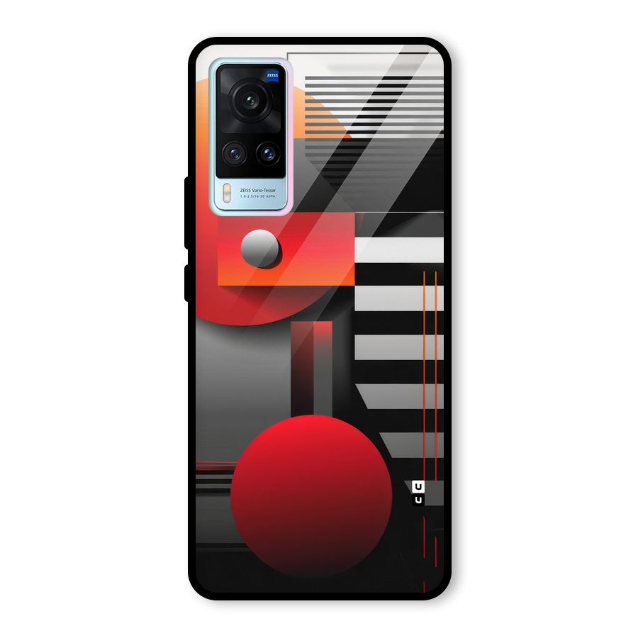 Geometrical Marvel Glass Back Case for Vivo X60