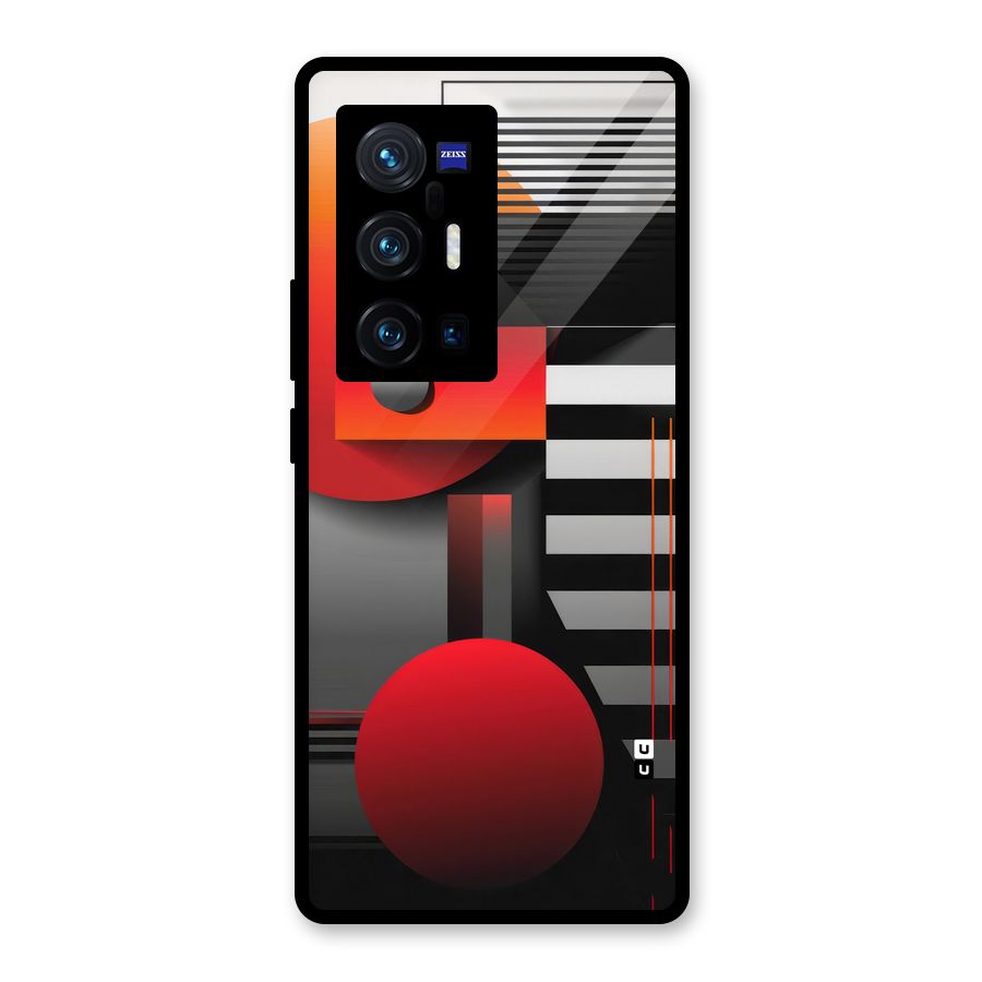 Geometrical Marvel Glass Back Case for Vivo X70 Pro Plus