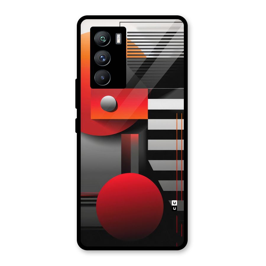 Geometrical Marvel Glass Back Case for Vivo iQOO 9 SE