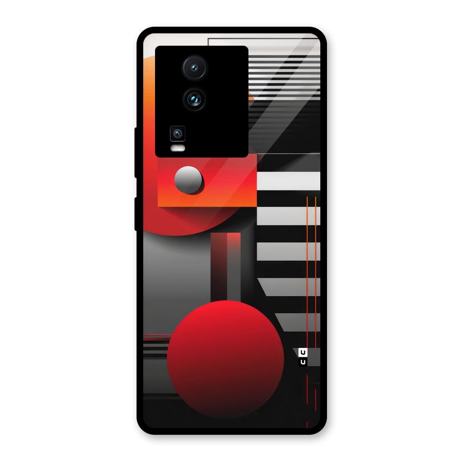 Geometrical Marvel Glass Back Case for Vivo iQOO Neo 7 Pro