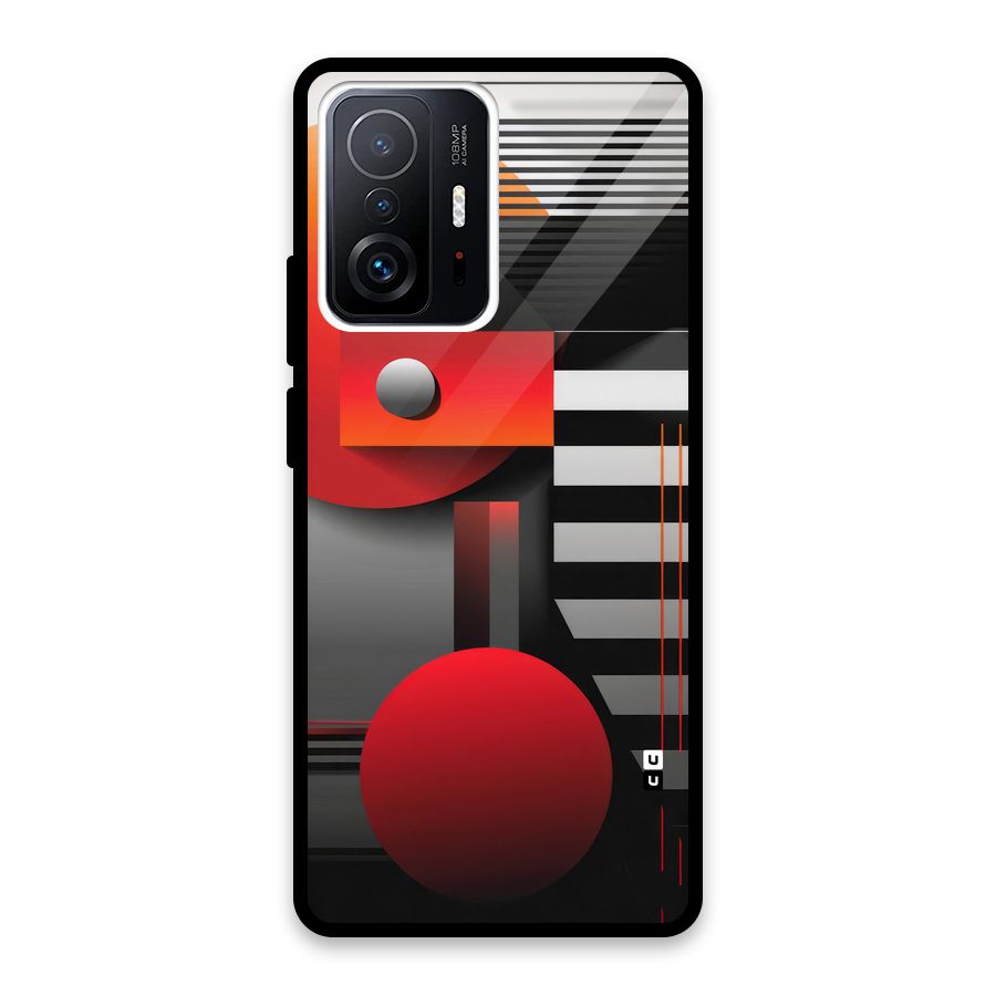 Geometrical Marvel Glass Back Case for Xiaomi 11T Pro