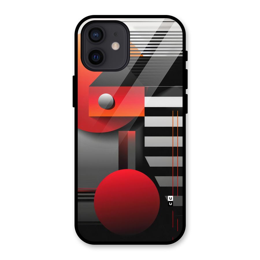 Geometrical Marvel Glass Back Case for iPhone 12