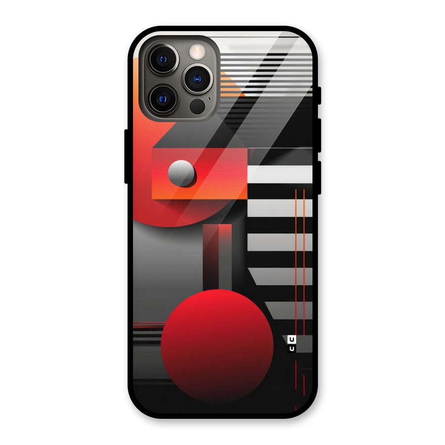 Geometrical Marvel Glass Back Case for iPhone 12 Pro