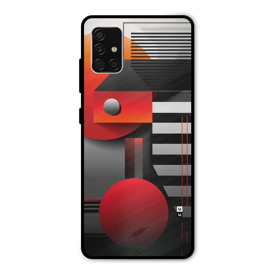 Geometrical Marvel Metal Back Case for Galaxy A51
