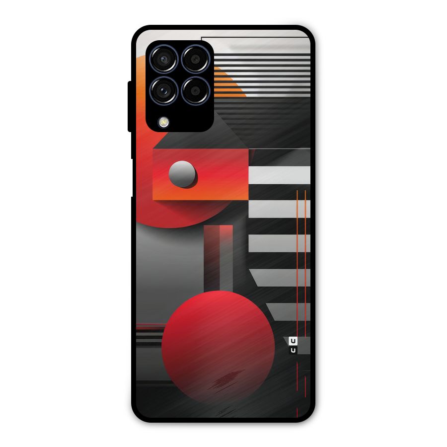 Geometrical Marvel Metal Back Case for Galaxy M53 5G