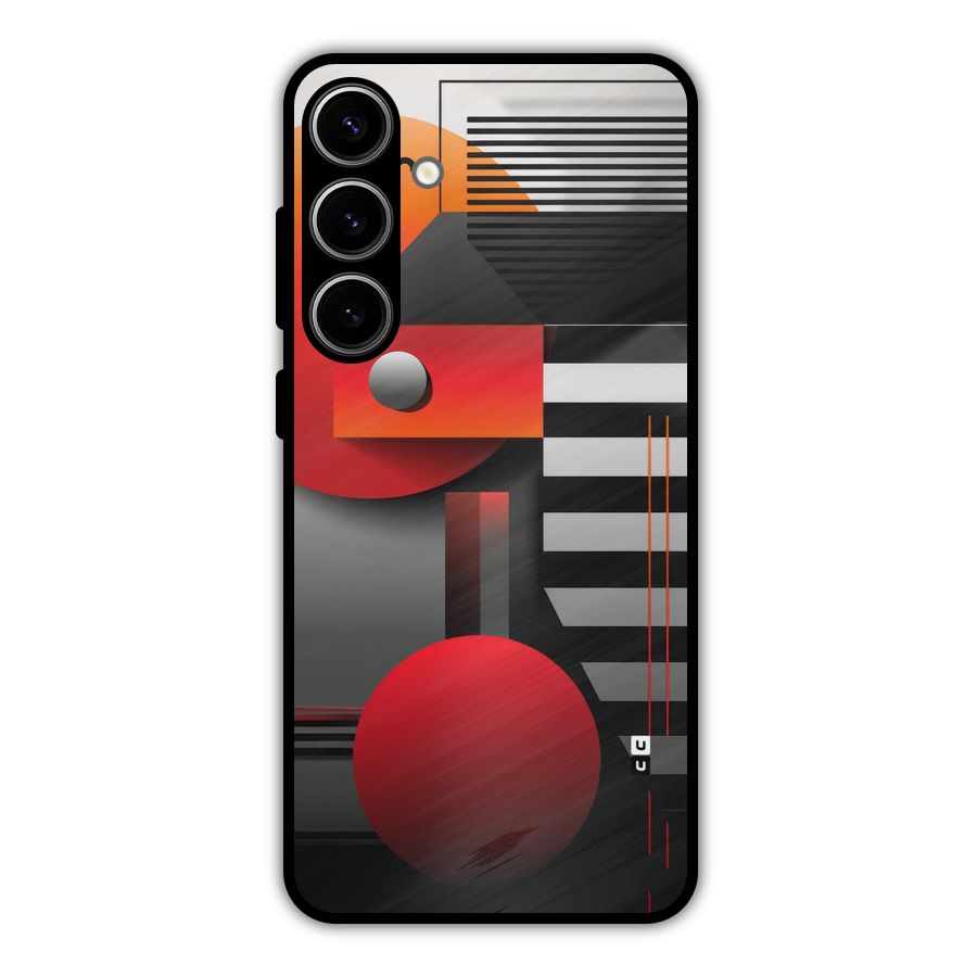 Geometrical Marvel Metal Back Case for Galaxy S24 Plus