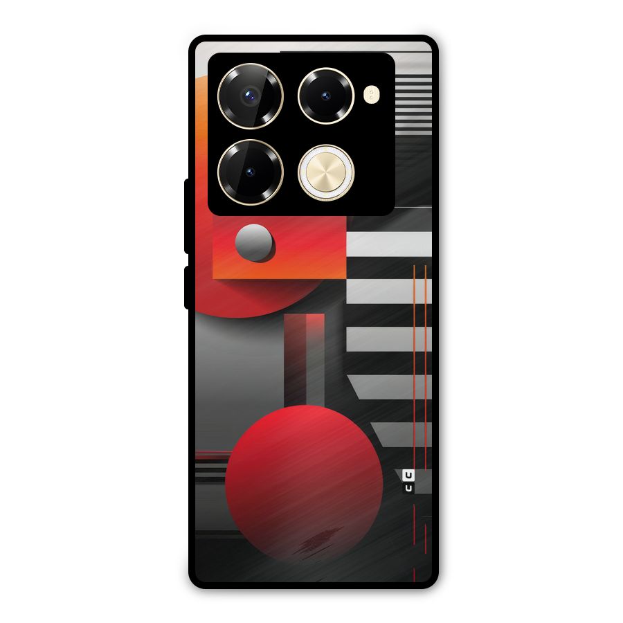 Geometrical Marvel Metal Back Case for Infinix Note 40 Pro
