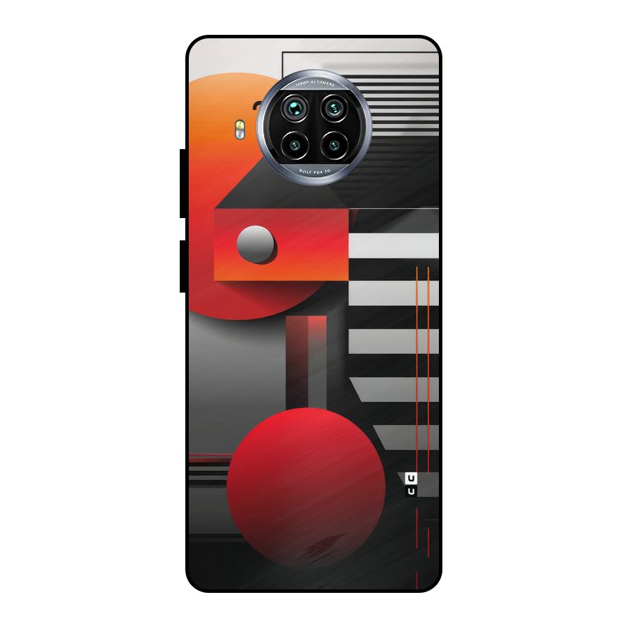 Geometrical Marvel Metal Back Case for Mi 10i