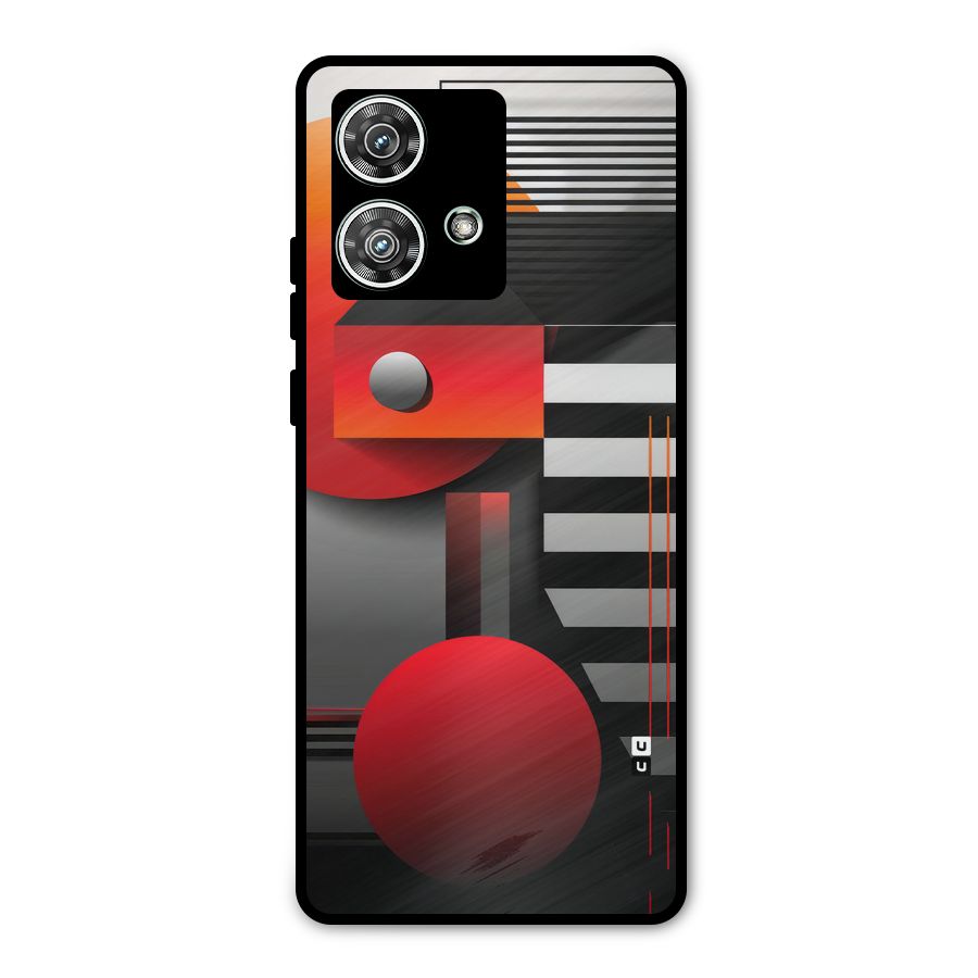 Geometrical Marvel Metal Back Case for Motorola Edge 40 Neo