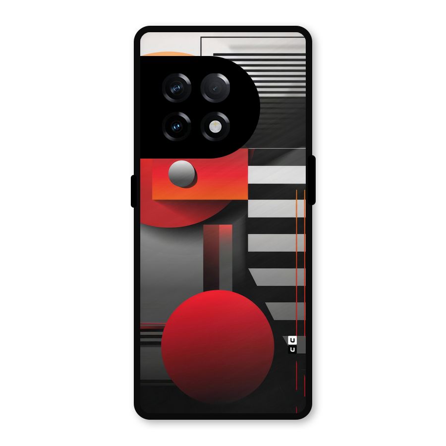Geometrical Marvel Metal Back Case for OnePlus 11R