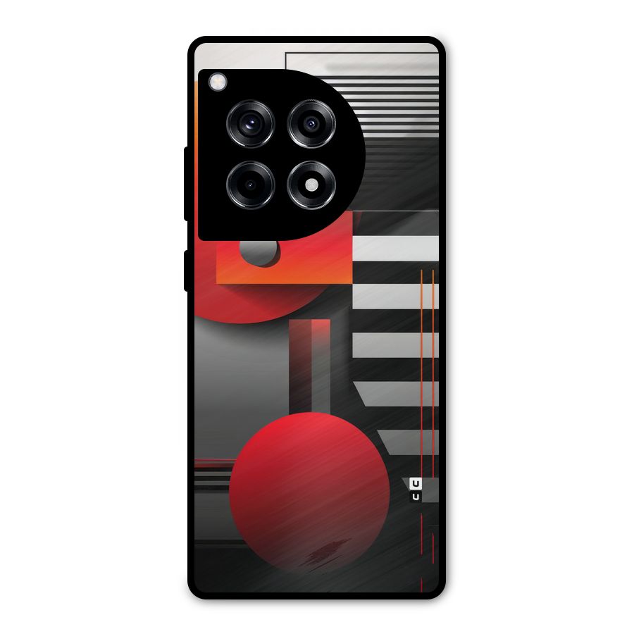 Geometrical Marvel Metal Back Case for OnePlus 12R
