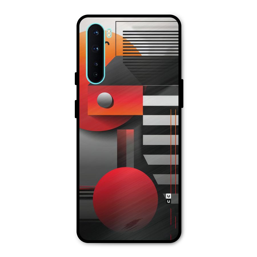 Geometrical Marvel Metal Back Case for OnePlus Nord