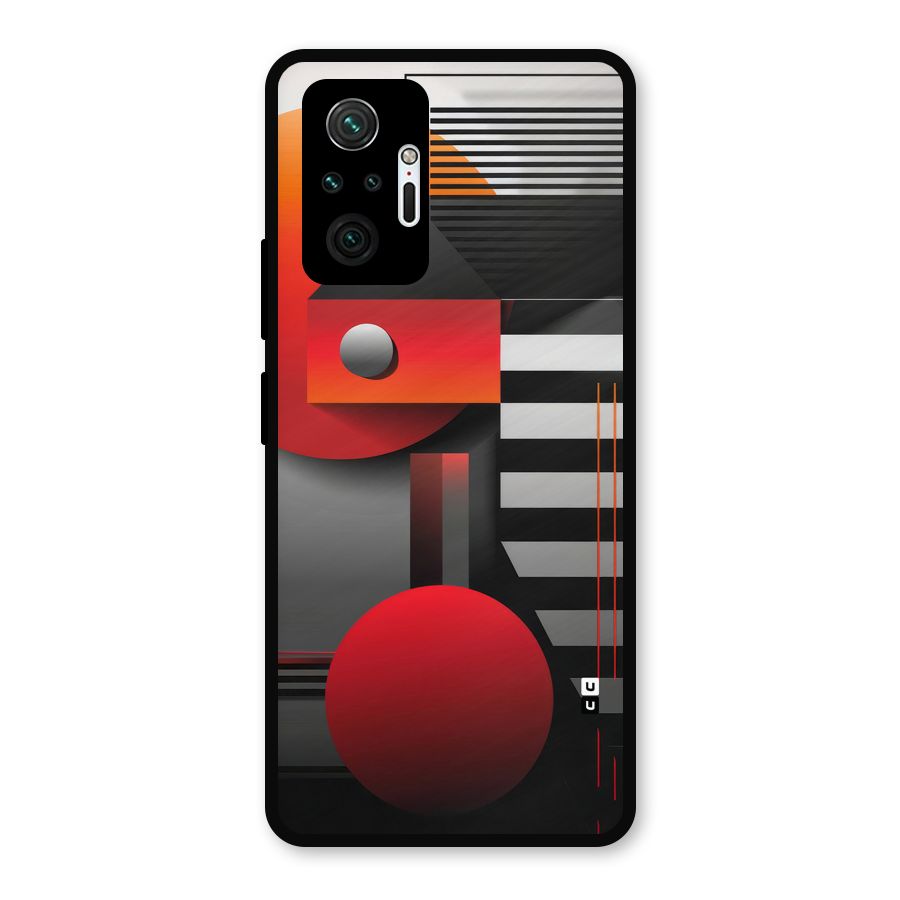 Geometrical Marvel Metal Back Case for Redmi Note 10 Pro Max