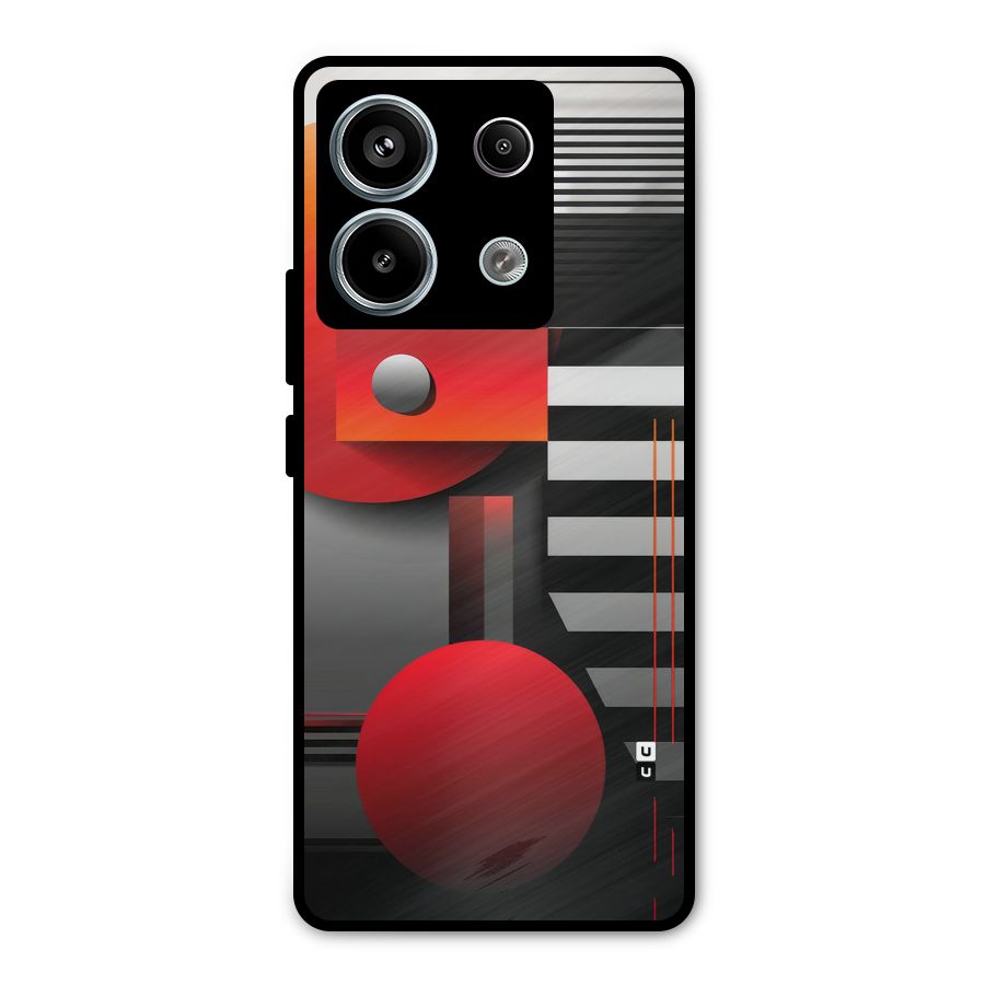 Geometrical Marvel Metal Back Case for Redmi Note 13 Pro 5G