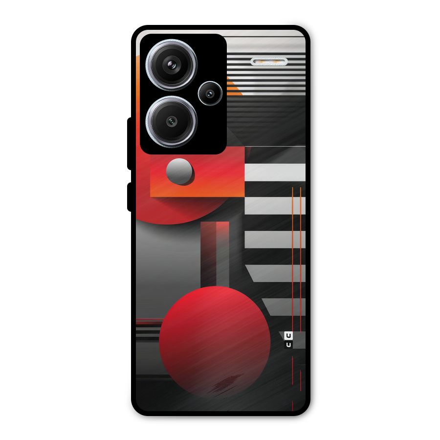 Geometrical Marvel Metal Back Case for Redmi Note 13 Pro Plus