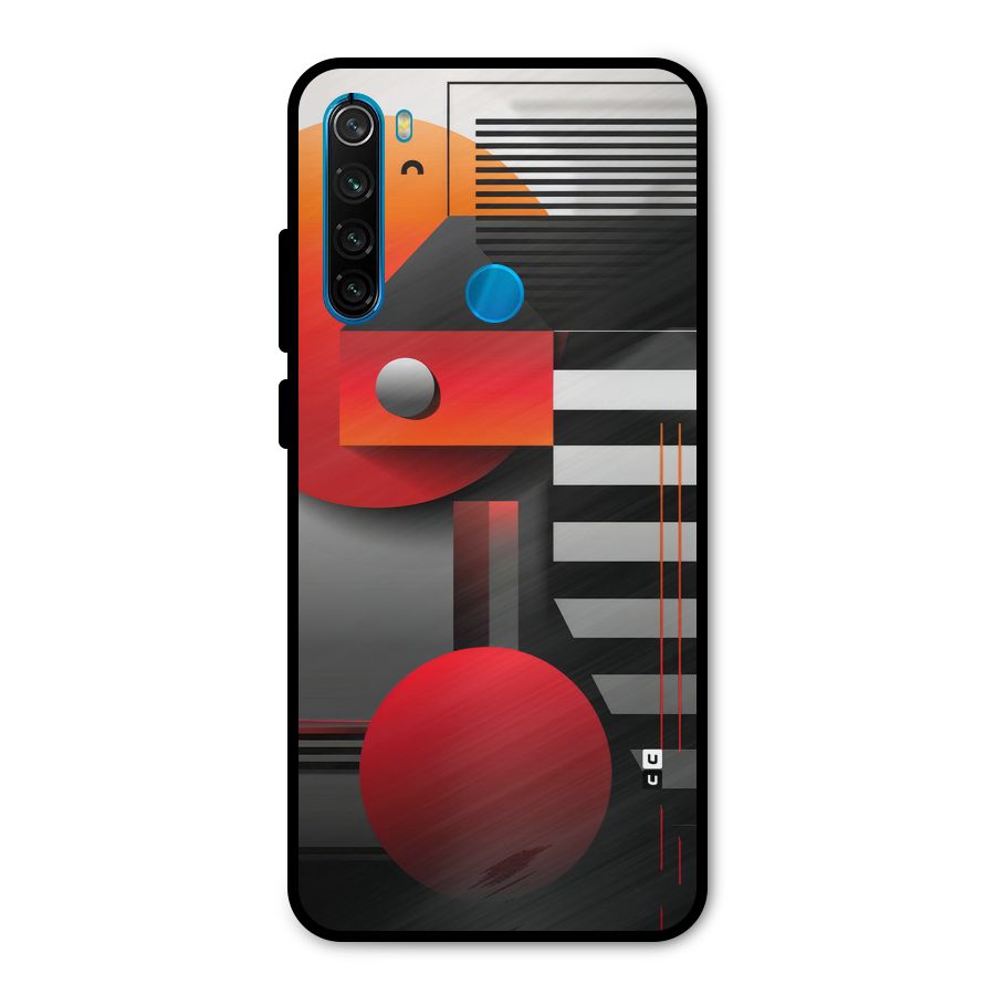 Geometrical Marvel Metal Back Case for Redmi Note 8