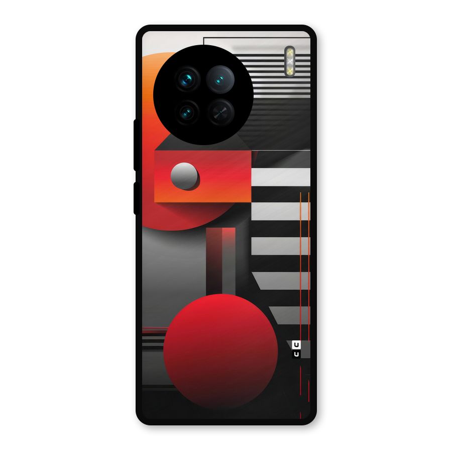 Geometrical Marvel Metal Back Case for Vivo X90