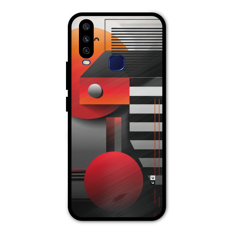 Geometrical Marvel Metal Back Case for Vivo Y12
