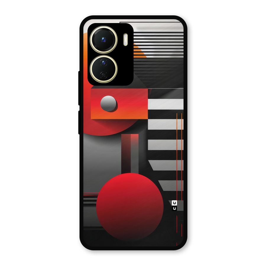 Geometrical Marvel Metal Back Case for Vivo Y16